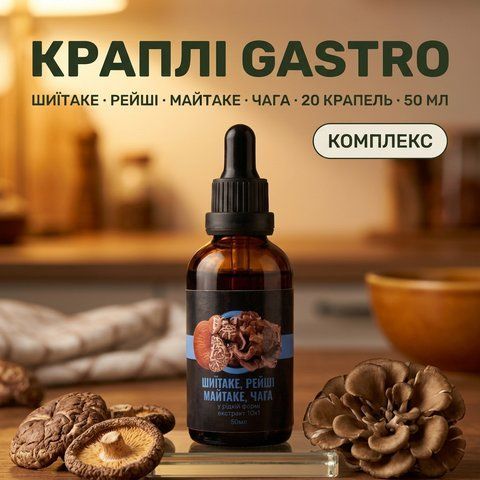 Комплекс жидких экстрактов GASTRO для улучшения работы ЖКТ, 50 мл, Лісовик &mdash; фото товара
