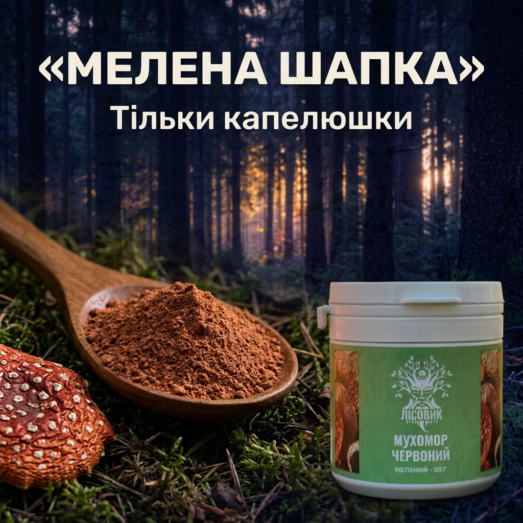 капелюшки мухомора червоного
