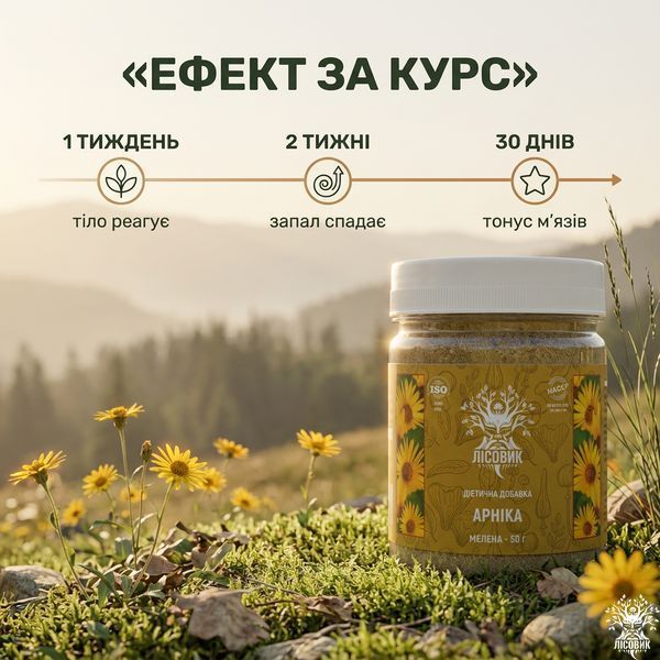 Квіти Арніки, мелені 50 г Мікродозинг фото