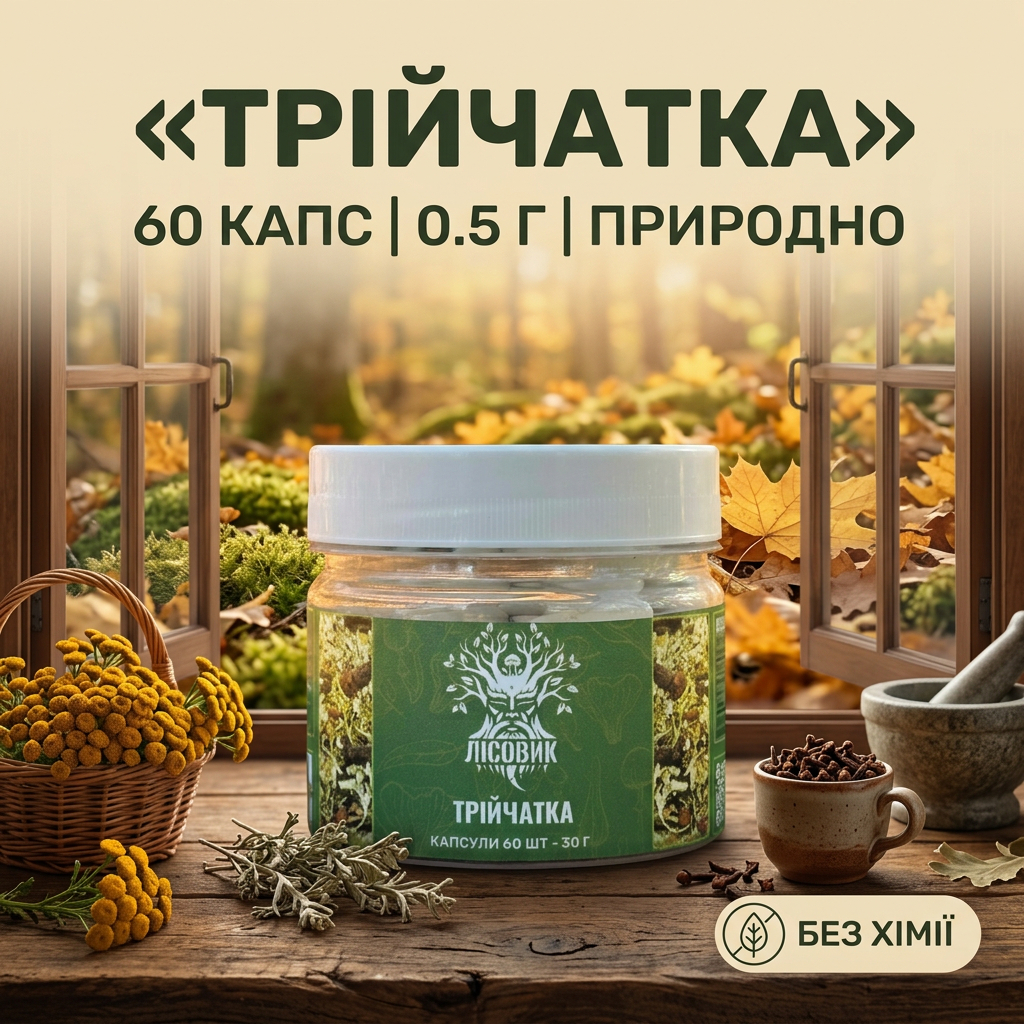 Трійчатка в капсулах Лісовик капсули