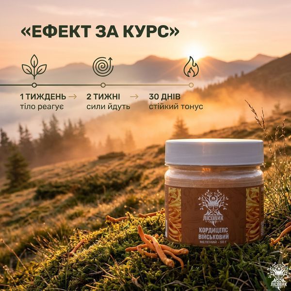 Кордицепс військовий, мелений 50г Мікродозинг фото