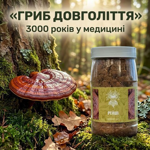 Рейши/Трутовик лакированный, молотые плодовые тела 50 г Микродозинг фото