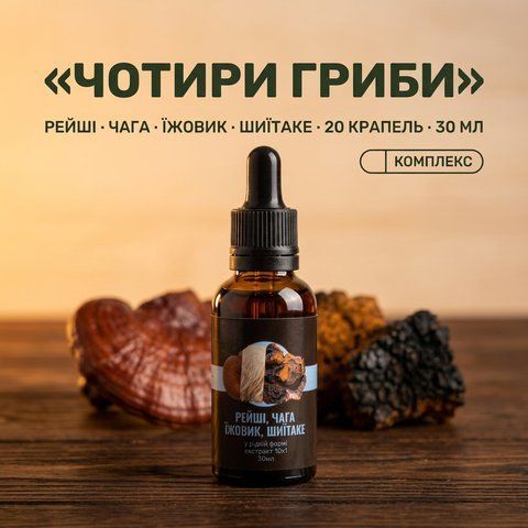 Комплекс жидких экстрактов MIND для умственной активности, 30 мл, Лісовик &mdash; фото товара