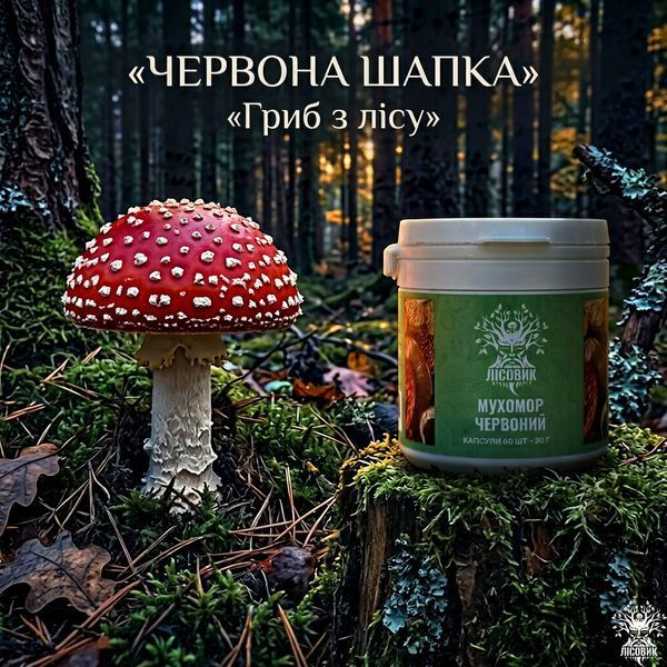 Микродозинг мухомора красного в капсулах 60 шт по 0,5 г Микродозинг фото