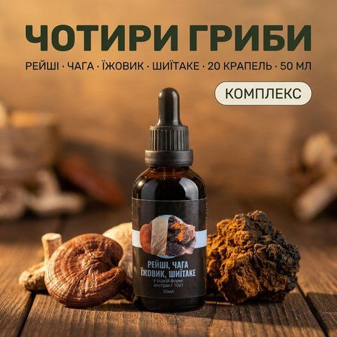 Комплекс жидких экстрактов MIND для умственной активности, 50 мл, Лісовик &mdash; фото товара