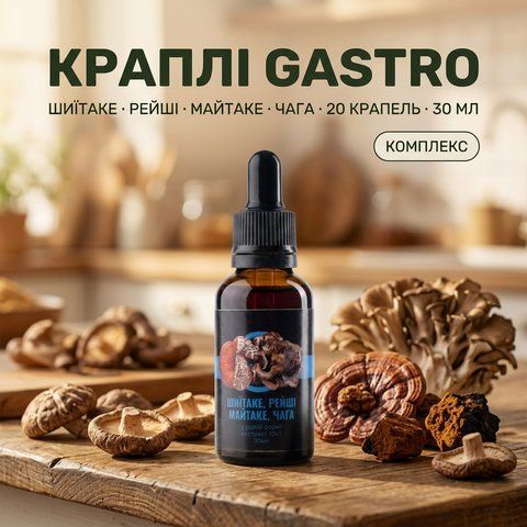 Комплекс жидких экстрактов GASTRO для улучшения работы ЖКТ, 30 мл, Лісовик &mdash; фото товара