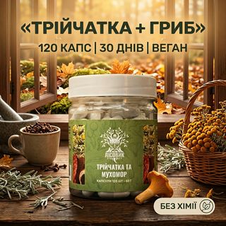 Капсулы, 120 шт — С мухомором трійчатка Лісовик