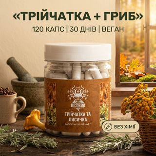 Капсулы, 120 шт — С лисичкой трійчатка Лісовик