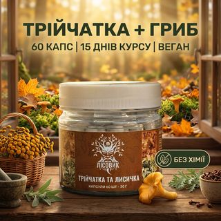 Капсулы, 60 шт — С лисичкой трійчатка Лісовик